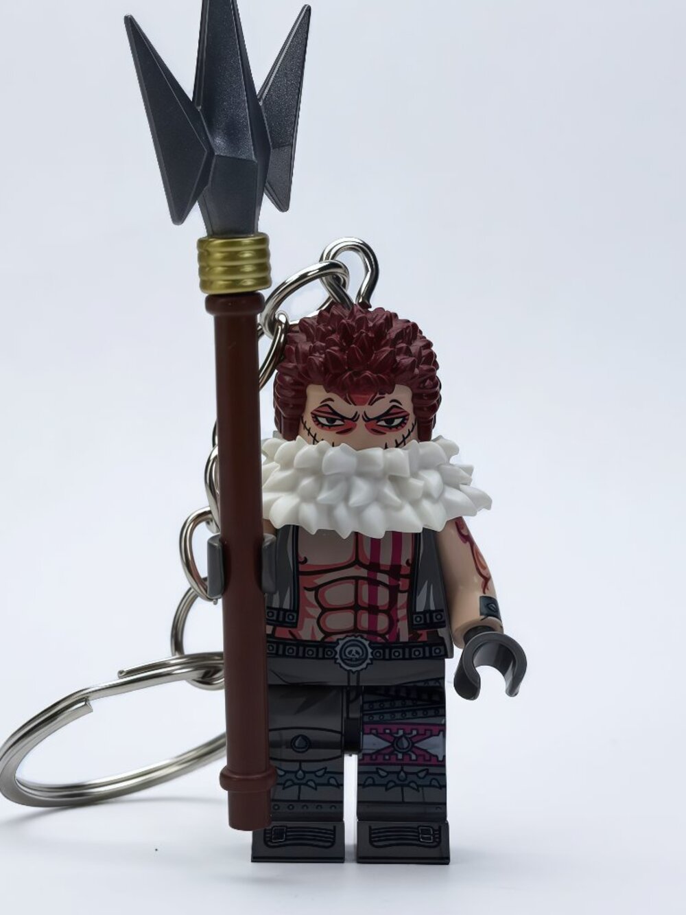 One Piece Charlotte Katakuri Custom Minifigure Keychain